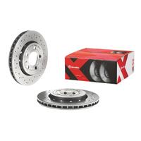 Brembo 2001 Audi TT Quattro/03-06 TT Quattro Rear Premium Xtra Cross Drilled UV Coated Rotor