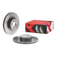 Brembo 13-16 Scion FR-S/04-06 Subaru Baja/13-18 BRZ Front Premium Xtra Cross Drilled UV Coated Rotor