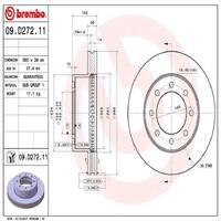 Brembo 09-10 Dodge Ram 3500/2012 Ram 1500/11-18 2500/3500 Front Premium OE Equivalent Rotor