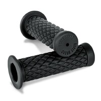 Burly Brand Rubber Diamondback Grips 7/8in - Black