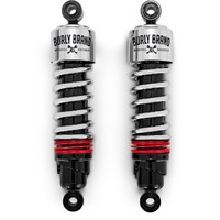 Burly Brand Slmmr Shocks FLH - Chrome