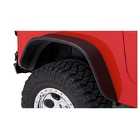 Bushwacker 87-95 Jeep Wrangler Flat Style Flares 2pc Excludes Renegade - Black