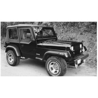 Bushwacker 87-95 Jeep Wrangler Extend-A-Fender Style Flares 4pc Excludes Renegade - Black