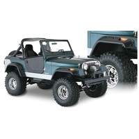 Bushwacker 59-83 Jeep CJ5 Cutout Style Flares 4pc - Black