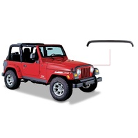 Bushwacker 98-06 Jeep TJ Trail Armor Hood Stone Guard - Black