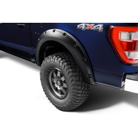 Bushwacker 21-22 Ford F-150 (Excl. Lightning) Pocket Style Fender Flares 2pc Rear - Black