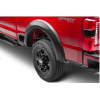 Bushwacker 23-24 Ford F-250/350 SuperDuty Extend-A-Fender Style Flares 2pc Rear - Black