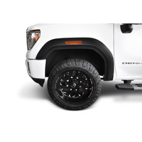 Bushwacker 20-21 GMC Sierra 3500 HD Extend-A-Fender Style Flares Front 2pc - Black