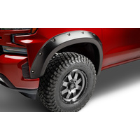 Bushwacker 22-23 Chevrolet Silverado 1500 (Ex. ZR2) Pocket Style Fender Flares 2pc Front - Black