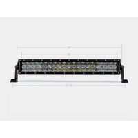 Cali Raised 22 Dual Row 5D Optic Osram Led Bar - Spot