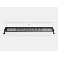 Cali Raised 32In Dual Row 5D Optic Osram Led Bar - Spot