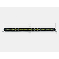 Cali Raised 32In Slim Single Row Led Bar