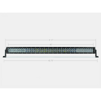 Cali Raised 42 Dual Row 5D Optic Osram Led Bar - Spot