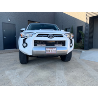 Cali Raised 14-24 Toyota 4Runner 32In Hidden Grille LED Light Bar Brackets - One Combo Beam