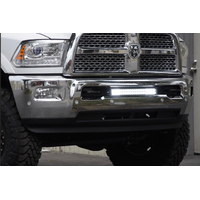 Cali Raised 10-18 Dodge Ram 2500/3500 22 Bumper Hidden Led Light Bar Brackets Kit For - W/ 5D Opti