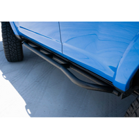 Cali Raised 10-24 Toyota 4Runner Trail Edition Bolt On Rock Sliders - Kick Out / Powder Coat