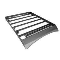 Cali Raised 14-21 Toyota Tundra Crew Max Premium Roof Rack - 52 In Dual Row Spotam/Led Light Bar