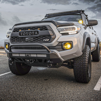 Cali Raised 16-23 Toyota Tacoma Stealth Bumper - Bull Bar / 32In Led Bar Combo W/ Small Switch