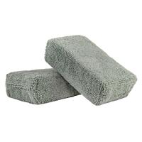 Chemical Guys Workhorse Microfiber Applicator - 5in x 3in x 1.5in - Gray - 2 Pack