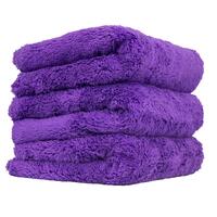 Chemical Guys Ultra Edgeless Microfiber Towel - 16in x 16in - Purple - 3 Pack