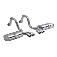 Corsa 97-04 Chevrolet Corvette C5 Z06 5.7L V8 Polished Sport Axle-Back Exhaust