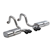 Corsa 97-04 Chevrolet Corvette C5 Z06 5.7L V8 Black Sport Axle-Back Exhaust