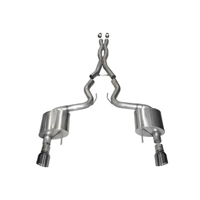 Corsa 15-17 Ford Mustang GT Coupe 5.0L 3in Xtreme Cat-Back Exhaust Dual Rear Exit w/ Gun Metal Tips