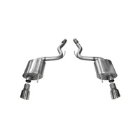 Corsa 2015 Ford Mustang GT 5.0 3in Axle Back Exhaust Polish Dual Tips (Touring)