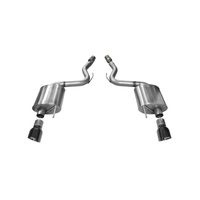 Corsa 2015 Ford Mustang GT 5.0 3in Axle Back Exhaust Black Dual Tips (Touring)