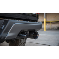 Corsa 2017 Ford F-150 Raptor 3.5L Sport Cat-Back Dual Rear Exit w/ 5in Gunmetal Tip