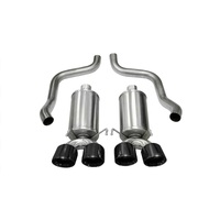 Corsa Black Xtreme Axle-Back Exhaust w/Dual Black 3.5in Tips 09-13 Chevrolet Corvette C6 6.2L V8