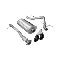 Corsa 11-13 GMC Sierra Ext. Cab/Std. Bed 1500 6.2L V8 Black Sport Cat-Back Exhaust