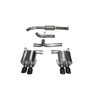 Corsa 2015 Subaru WRX Cat Back Exhaust, Black Quad 3.5in Tips *Sport*