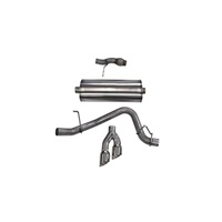 Corsa Cat Back Exhaust, Sport, 3in, Single Side Twin Polished 4in Tips, 2015 Chevy Tahoe/GMC Yukon