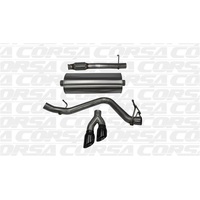 Corsa 14 GMC Sierra/Chevy Silv 1500 Reg. Cab/Long Bed 5.3L V8 Black Sport Single Side CB Exhaust