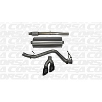 Corsa 14 GMC Sierra/Chevy Silv 1500 Crew Cab/Std. Bed 5.3L V8 Black Sport Single Side CB Exhaust