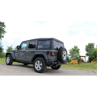 Corsa 18+ Jeep Wrangler JL 2.5in Dual Rear Turn Down Exit Black Touring Axle-Back Exhaust