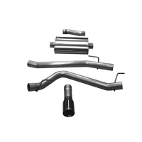 Corsa 2020 Jeep Gladiator JT 3.6L, Single Side Exit Cat-Back Exhaust System w/ Single 4in Black Tip