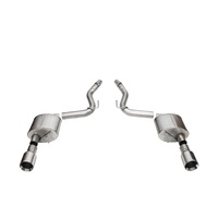 Corsa 2024 Ford Mustang GT Sport Axle-Back Dual Rear Exit with 4.5in Straight Cut Polished Tips