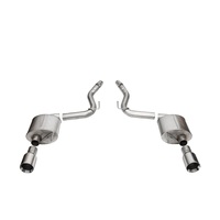 Corsa 24 Ford Mustang GT Touring Axle-Back Ex.Sys 3.0in Dual Rear Exit w/4.5in Straight Cut Tips