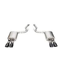 Corsa 2024+ Ford Mustang V8 5.0L 3in Axle-Back Exhaust System w/ Twin 4in Black Pro-Series Tips