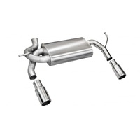 Corsa/dB Jeep 07-11 Wrangler 3.8L/12-14 Wrangler 3.6L Polished Sport Axle-Back Exhaust