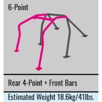 Cusco D1 Chromoly Roll Cage 6 Point Front & Rear 4 Passenger Hyundai Genesis Coupe (S/O / No Cancel)