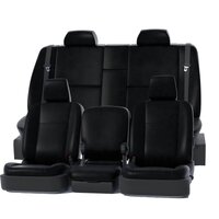 Covercraft 07-14 Chevrolet Suburban/Tahoe/GMC Leatherette PrecisionFitFront Row Seat Covers - Blk