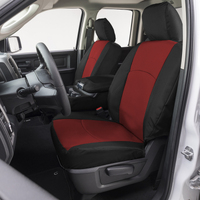 Covercraft 19-24 Dodge Ram 1500 Endura PrecisionFit Custom Second Row Seat Covers - Red/Black