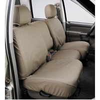 Covercraft 00-06 Ford Excursion Polycotton SeatSaver Custom Front Row Seat Covers - Taupe