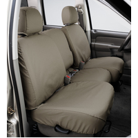 Covercraft 05-15 Toyota Tacoma Polycotton SeatSaver Custom Front Row Seat Covers - Wet Sand