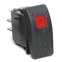 Daystar Rocker Switch Red Light 20 AMP Single Pole