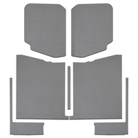 DEI 2019-Up Jeep Gladiator Leather Look Headliner Complete Kit 7-pc - Gray