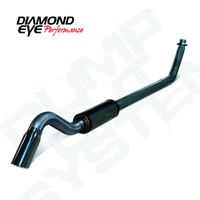 Diamond Eye 4in SS TURBO BACK SGL DUMP OUT 98.5-02 DODGE INCLUDING TIP NO MFLR